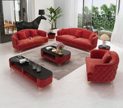 Sofa Set | 3+2+1 Seater Sofa Comfort & Durability (Black, White, Brown, Green, Cream, Cherry, Red, Blue, Grey & Caramel) CF-016